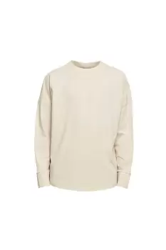 Image of Cut-On Oversized Long-Sleeved T-Shirt
