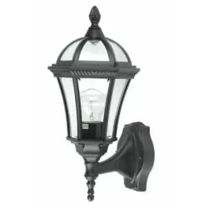 image of Loops - Outdoor IP44 Wall Light Sconce Black LED E27 100W Bulb External d01125