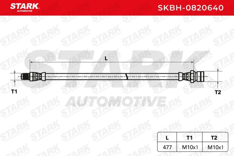 Image of STARK Brake hose STARK SKBH-0820640