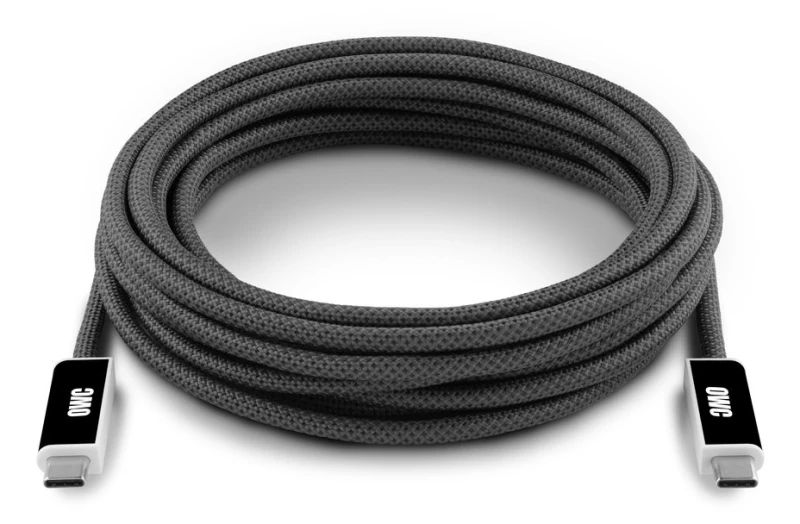 Image of OWC OWCCBLUS4A04.5M 4.5M (15') USB4 (40Gb/s) Active Optical Cable