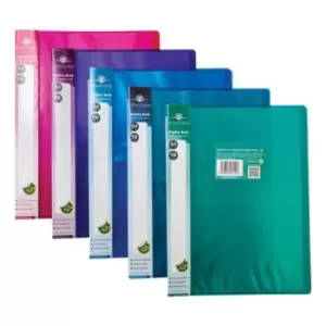 image of Display Book Polypropylene 10 Pockets A4 Assorted Ref 7140-PFL [Pack 10]