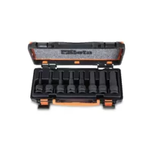 image of Beta Tools 720ME/C8 1/2" Square Drive Impact Hexagon Socket Driver Set 007200525