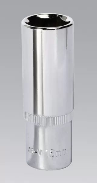 Image of Genuine SEALEY SP3816D WallDrive® Socket 16mm Deep 3/8Sq Drive Fully Polished