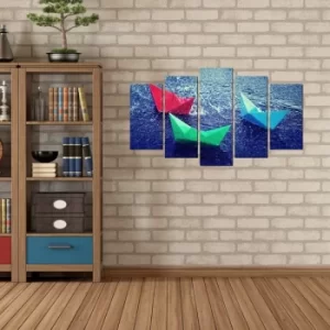 Image of 5MX-103 Multicolor Decorative MDF Painting (5 Pieces)