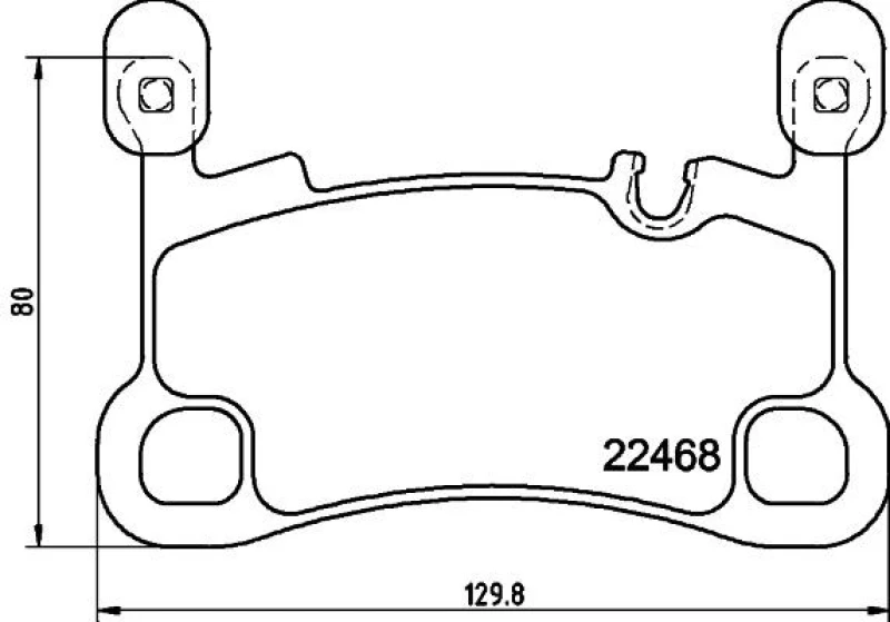 Image of HELLA Brake pad set HELLA 8DB 355 039-111