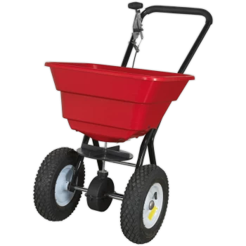 image of Sealey SPB37W Push Feed, Grass and Salt Broadcast Spreader 37kg