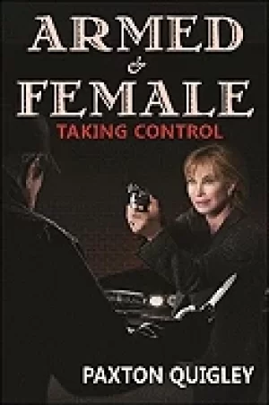 Image of armed and female taking control