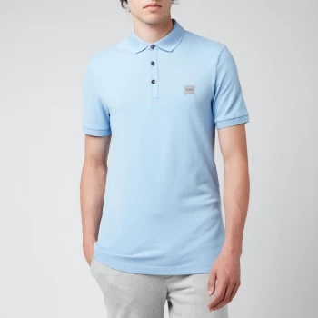 image of Hugo Boss Passenger Slim Fit Polo Shirt Pastel Blue Size L Men