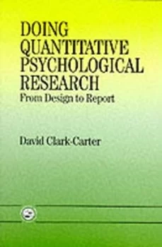 Image of Doing Quantitative Psychological Research by David Clark-Carter Paperback