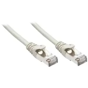 image of LINDY 48340 RJ45 Network cable, patch cable CAT 5e F/UTP 0.30 m Grey