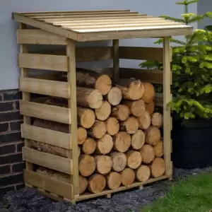 Image of 3a 2 x 2a 8 Forest Pent Small Logstore (1m x 0.8m)