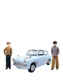 Image of Harry Potter Harry & Ron'S Flying Adventure Car With 2 Dolls