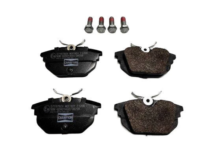 Image of CHAMPION 571979CH Brake pad set not prepared for wear warning indicator Brake Pad Set,disc brake (402)