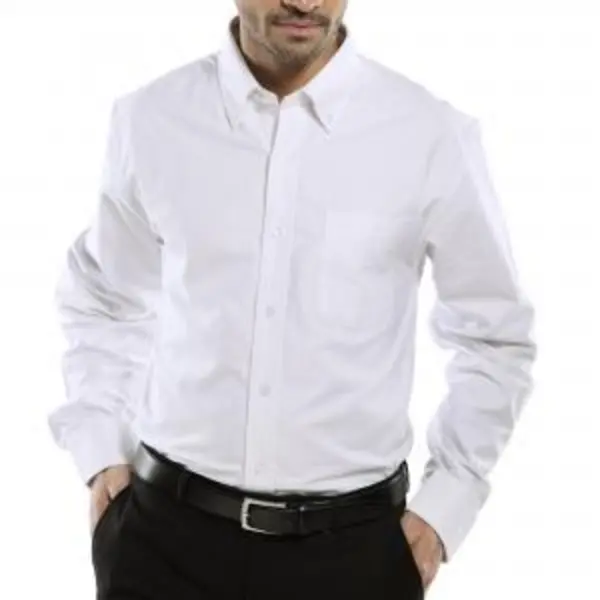 Image of Oxford Shirt Long Sleeve White 15.5 BESWOXSLSW155
