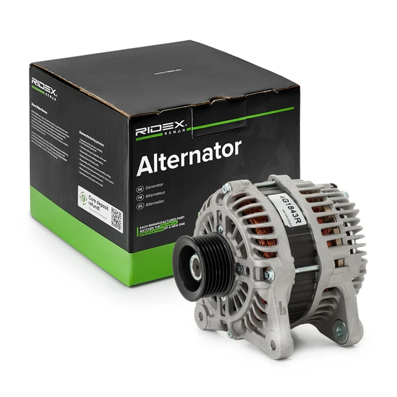 Image of RIDEX REMAN 4G1843R Generator Alternator Charging Current: 110A, Voltage: 12V Alternator (4)