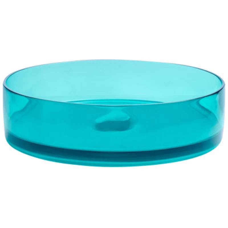 Image of Beliani Countertop Basin Tolosa 360 mm Solid Surface Turquoise