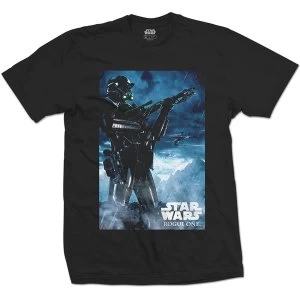Image of Star Wars - Rogue One Death Trooper Unisex Large T-Shirt - Black