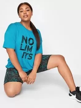 Image of Yours No Limits Active Top Blue Size 14, Women