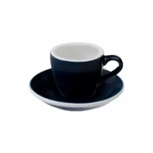 Image of Loveramics - Espresso cup with a saucer Egg Denim, 80 ml