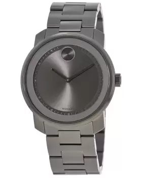 image of Movado Bold Gunmetal Gray Steel Mens Watch 3600259 3600259