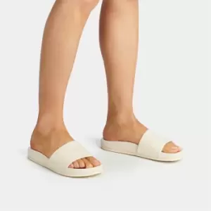 Image of Coach Womens Alexis Leather Slide Sandals - Chalk - UK 6