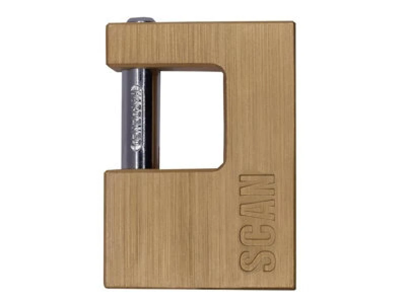 Image of Scan ZA111-80 Brass Padlock Shutter 80mm ZA111-80