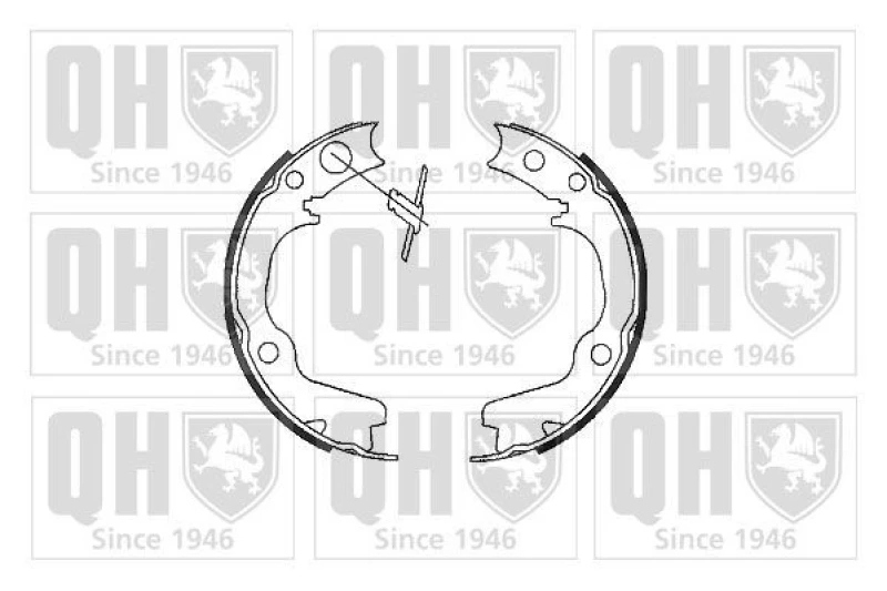 Image of QUINTON HAZELL Handbrake shoes QUINTON HAZELL BS1097