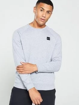 Image of Urban Armor Gear Rival Fleece Crew Sweat - Grey/Black, Size L, Men
