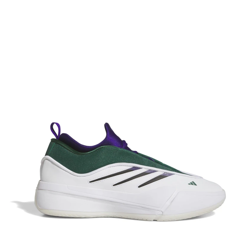Image of adidas Mens Dame Basketball Trainers Ftwr White male 14.5 (50.7)