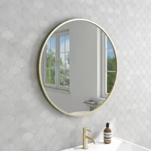Image of Round Gold Bathroom Mirror 600mm - Alcor