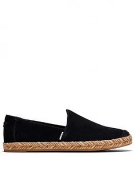 image of Toms Pismo Espadrille - Black, Size 4, Women