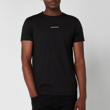 Image of Calvin Klein Jeans Mens Slim Organic Cotton T-Shirt - Black - L