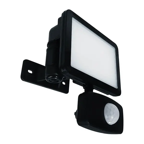 image of Eterna 10W LED Floodlight with PIR - Black