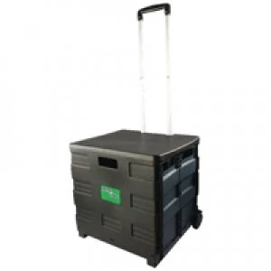 Image of Slingsby VFM Black Grey Folding Shopping Cartridge With Lid 383360