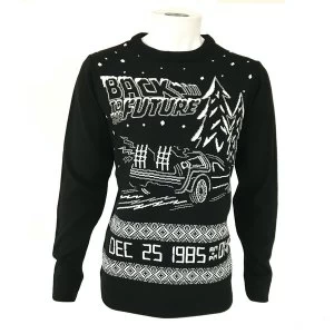 image of Back to the Future Unisex Christmas Jumper X-Large