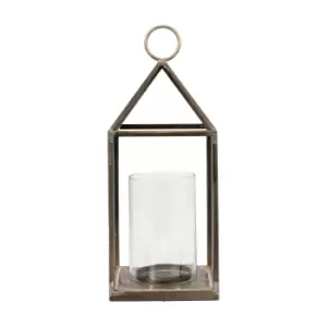 image of Gallery Interiors Hoxton Lantern in Bronze S / Small