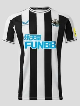 Image of Castore Newcastle Mens 22/23 Home Stadium Replica Shirt - Black/White, Size XL, Men