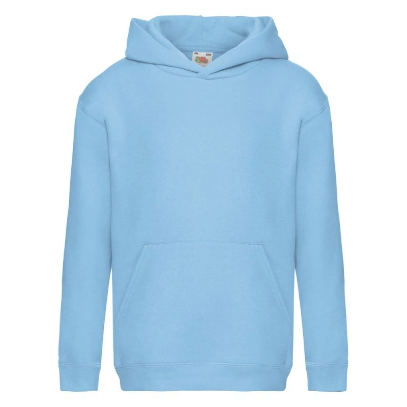 Image of Fruit Of The Loom Premium girls's Children's Sweatshirt in Blue