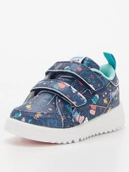 Image of Reebok X Peppa Pig Infant Weebok Clasp Low Trainer - Navy/Pink, Size 5