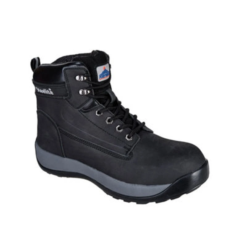 Image of Portwest Steelite Constructo S3 HRO Nubuck Safety Boots FW32BKR40 Colour: Black