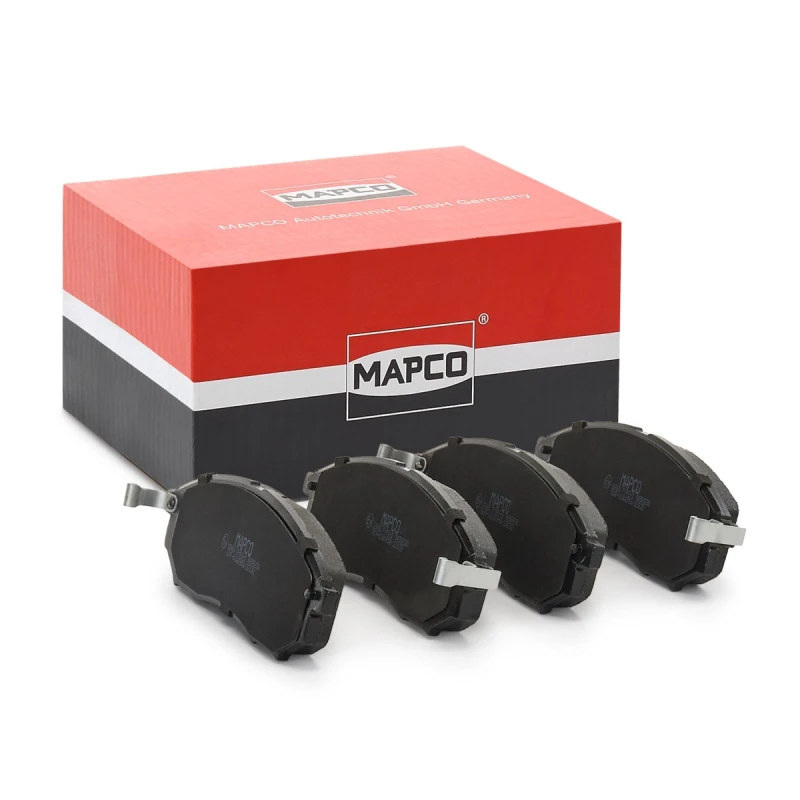Image of MAPCO 6968 Brake pad set Front Axle, with acoustic wear warning, with anti-squeak plate Brake Pad Set,disc brake (402)