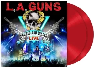 image of L.A. Guns Cocked and loaded (Live) LP red