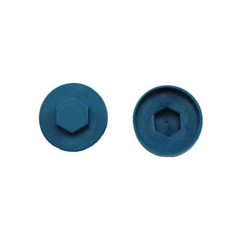 Image of Jcp Fixings Ocean Blue Cover Caps - 19mm - Fjmfc19Ob - Box Of 1000