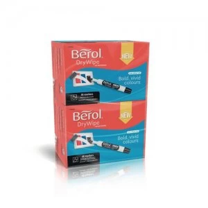 Image of Berol Drywipe Marker Chisel Tip Assorted Pack of 96 1984888