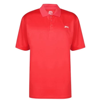 image of Slazenger Golf Solid Polo Shirt Mens - Red