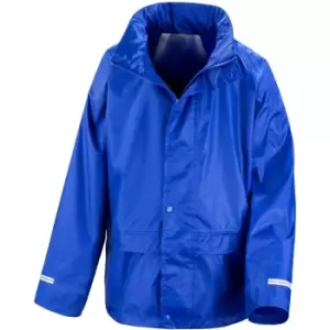 Image of Result Core Childrens/Kids Unisex Junior Rain Suit Jacket And Trousers Set (7-8) (Royal)