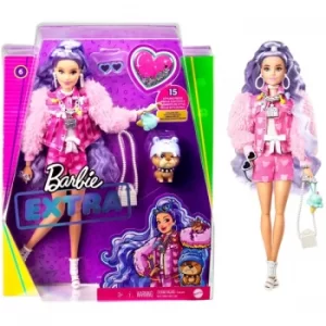 image of Barbie Xtra Millie Periwinkle Hair Playset