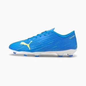 Image of PUMA Ultra 4.2 FG/AG Mens Football Boots, Blue/Yellow Alert, size 9.5, Shoes