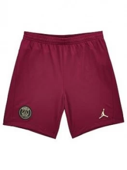 Image of Nike Youth PSG Jordan 2020/21 3rd Shorts, Green, Size Xs