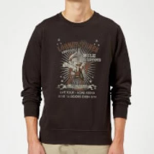 Image of Looney Tunes Wile E Coyote Guitar Arena Tour Sweatshirt - Black - XXL